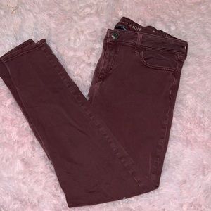 Maroon Jeggings by AE